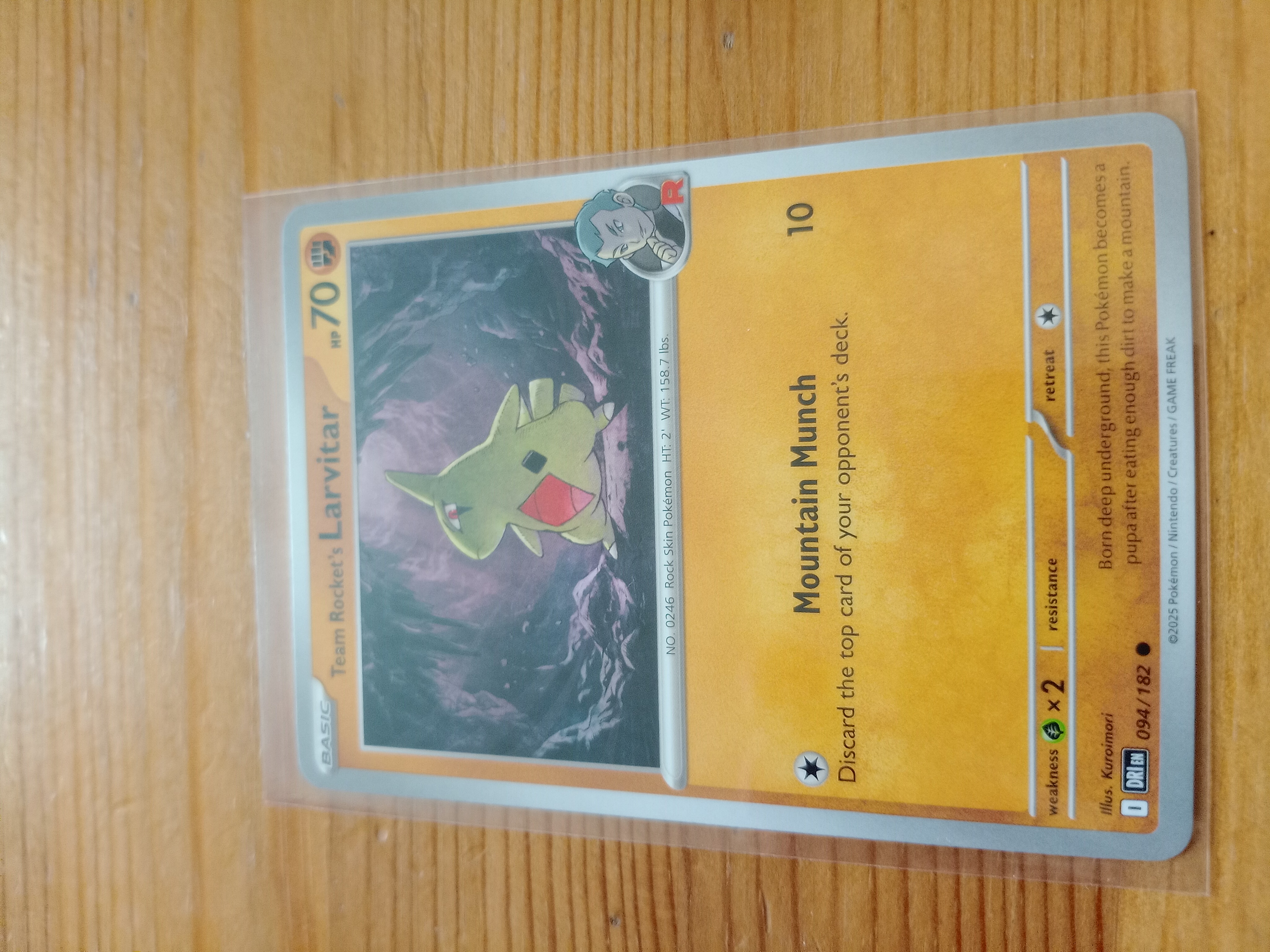Team Rocket's Larvitar — Seller photo